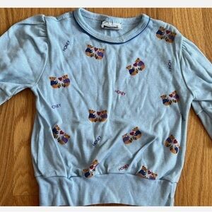 Vintage Kiddos honey bear Kids Blue Graphic Shirt size 5